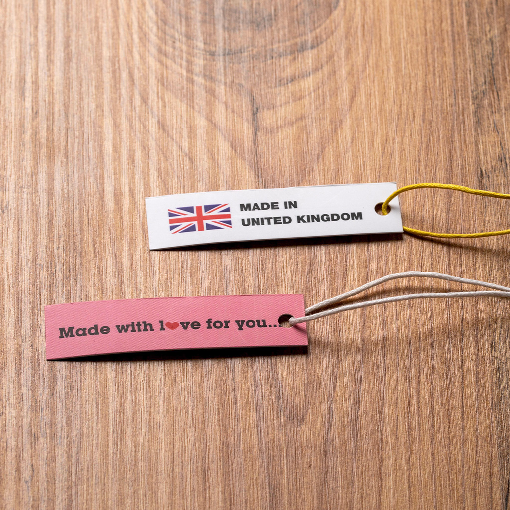 Made with love fabric labels