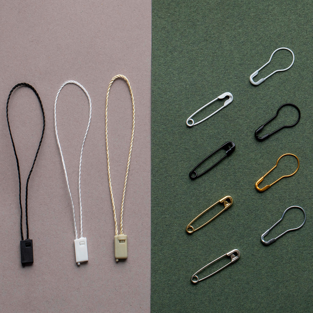 Metal tag strings and loops