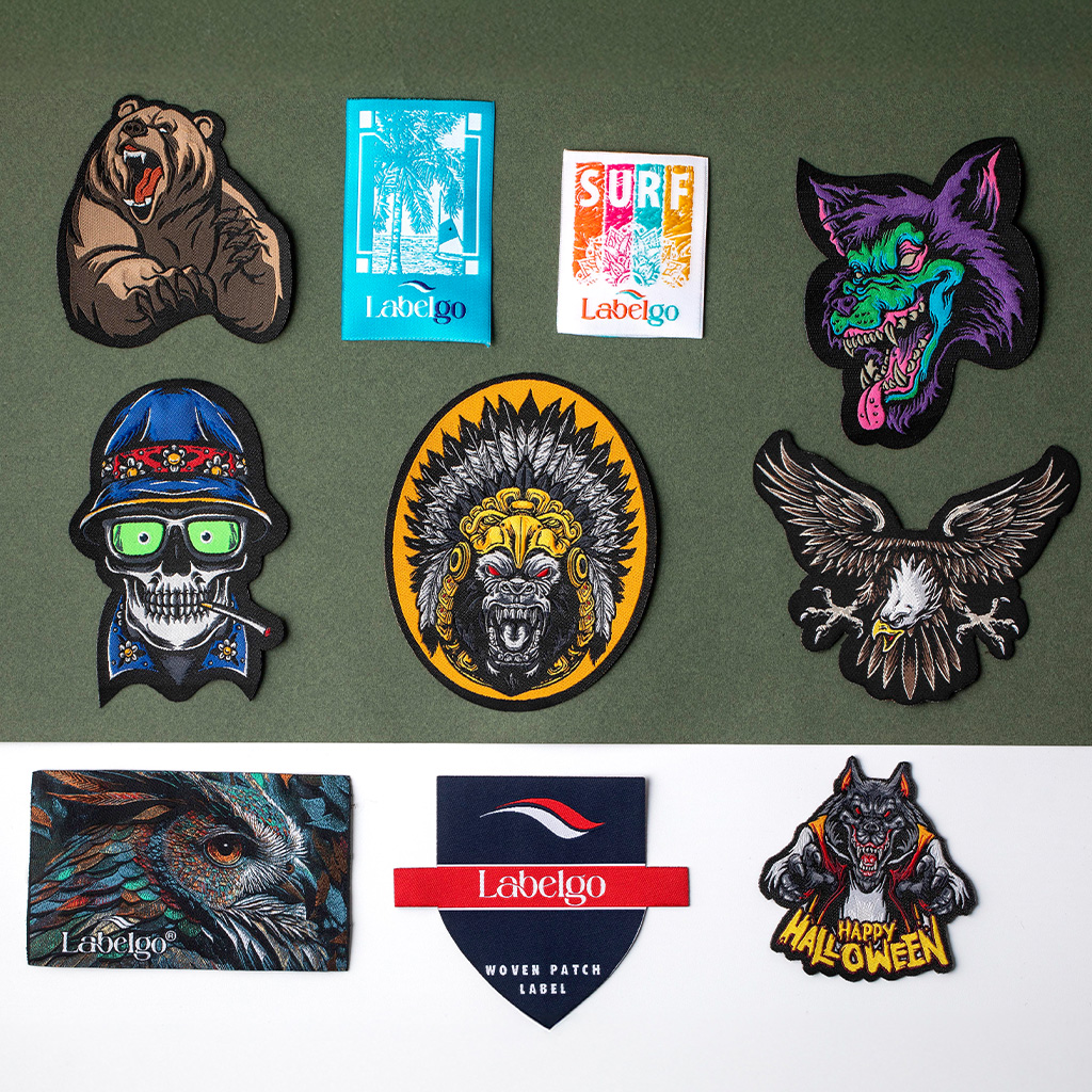 Collection of custom embroidered patches